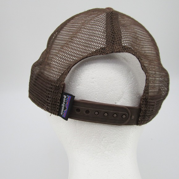 Patagonia Trucker Hat Brown Buffalo Logo Adjustable Snapback Cap - Picture 4 of 8